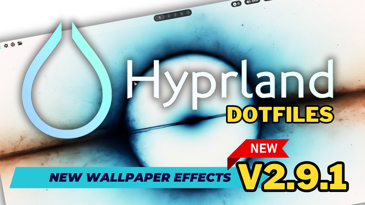HYPRLAND ML4W Dotfiles 2.9.1. for Arch Linux. Easy customization. NEW wallpaper effects & more.